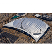 Estructura de acero prefabricada Material del techo del estadio